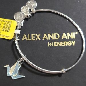 ⚠️ NWT Discontinued Alex and Ani Paper Crane (RS)